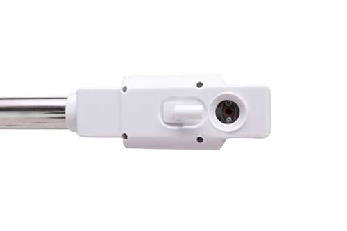 Salonsunny White Facial Steamer with 4 Wheels Rolling Base Design for Face Personal Care Use at Home or Salon