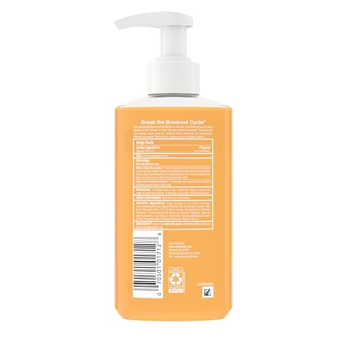 Neutrogena Oil-Free Acne Face Wash, Breakout Prone Skin Facial Cleanser with 2% Salicylic Acid Acne Treatment for Face, 9.1 fl. oz