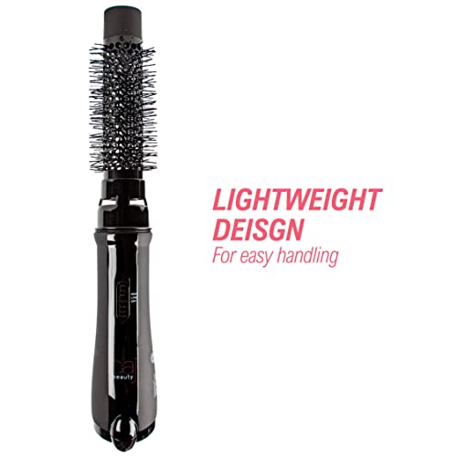 CAJ 3-in-1 Hair Dryer One-Step Volumizer Negative Ion Hair Straightening Curling Hot Air Dryer Short and Long Hair Brush 1" Inch Styler Wand