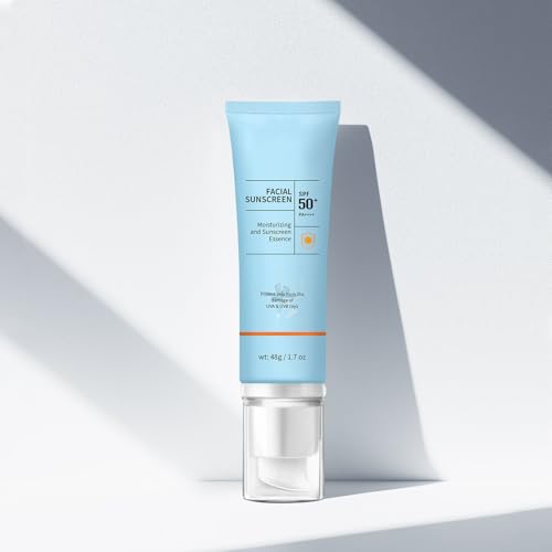Clear Face Sunscreen SPF 50 Oil-Free, Non-Greasy Facial Sunscreen for Sensitive Skin & Acne-Prone, Hydration, Broad Spectrum UVA/UVB, Water-Resistant 80 Min, No White Cast, Reef-Safe & Vegan (1)