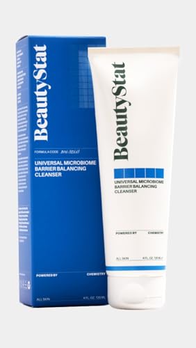BeautyStat Universal Microbiome Barrier Repair Purifying Cleanser - Gentle Detoxifying Cleanser with Medical Grade MicroSilverBG to Protect Skin and Promote a Healthy, Radiant Glow (4oz /120ml)