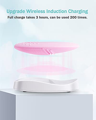 EZBASICS Facial Steamer Bundled with Facial Cleansing Brush Pink
