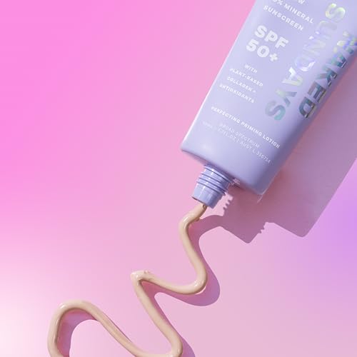 Naked Sundays SPF 50 Daily Facial Moisturizer & Sunscreen Primer | Zinc Oxide Face Lotion with Hydrating, Glow-Boosting Skincare | Lightweight Broad-Spectrum UVA/UVB Protection, 50ml