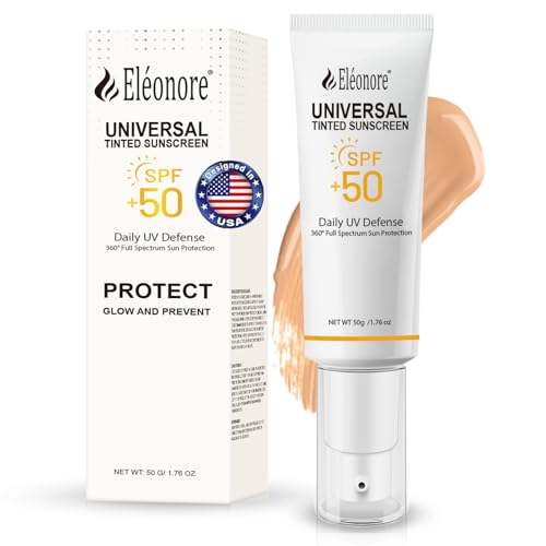 Face Sunscreen For Women - Tinted Sunscreen for face - Face Moisturizer With SPF 50 -Travel Toiletries. 50 ml