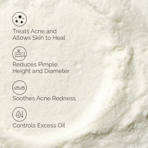 The Ordinary Sulfur 10% Powder-to-Cream Acne Spot Treatment Concentrate, Reduces Pimple Size and Zit Redness, 0.18 Oz