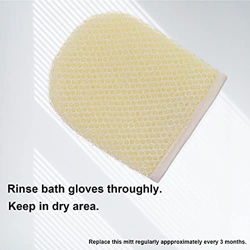 PPHAO Facial Cleansing Sponge - Exfoliating Facial Cleansing Cloths Gloves Mitts - Softweave Exfoliating Washcloths - 6 Pack