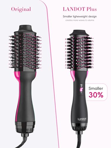 Hair Dryer Brush Blow Out Brush - Hot Air Styler and Volumizer for Smooth, Frizz-Free Results - 60mm Oval Barrel HairDryer for Salon Blowout & Dry Quickly - One-Step Drying Volumizing Straightening