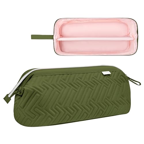 Leudes Hair Tools Travel Bag for Shark Flexstyle Carrying Case Portable Shark Hair Air Wrap Dryer Case Waterproof Dustproof Flat Curling Iron Travel Organizer (Army Green)