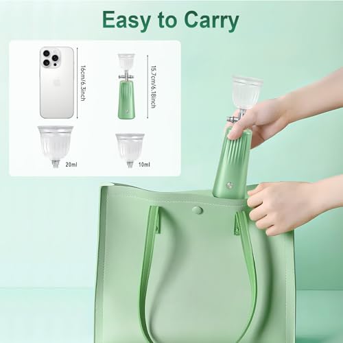 Nano Facial Mister – Portable Face Steamer with 0.3mm Mist, USB Rechargeable Atomizer for Deep Hydration, Use with Water or Toner – Mini Skincare & Makeup Mister for Travel and Daily Use