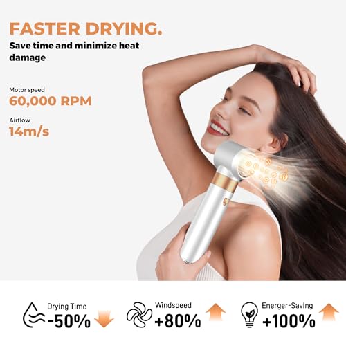 5 in ONE Blow Dryer Brush, Curling Wand Hair Styling Tools Set, Ionic Hot Air Hair Dryer, Massage Oval Hair Dryer, Left&Right Hair Curlers 100-120V