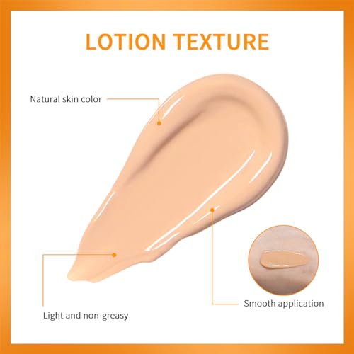 NICEFACE Tinted Sunscreen for Face with SPF 40 - UV Protection - Moisturizer & Lightweight Facial Sunscreen with Vitamin C and Vitamin E, for All Skin Type (40ml), Bronze