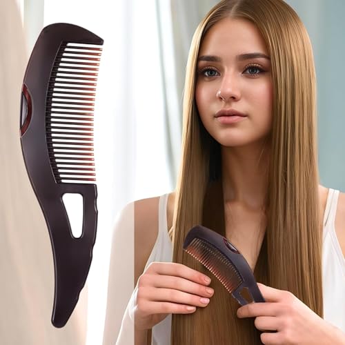 Dandruff Comb, Hollow Tooth Button Comb, Detoxing Comb Energy Massage Comb, Scalp Psoriasis Comb Dandruff Removal Comb, Lice Comb Multifunctional Hairbrush For Women Men Kids