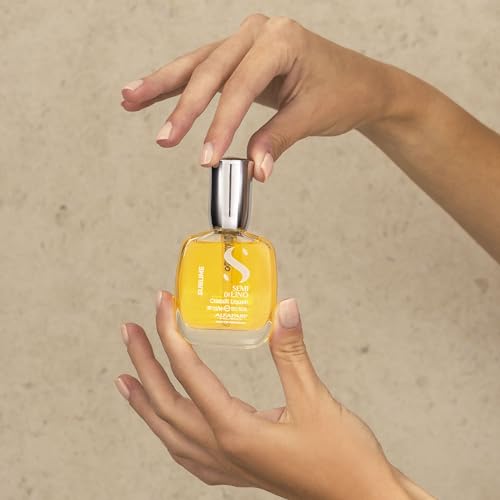 Alfaparf Milano Semi di Lino Sublime Cristalli Liquidi Hair Oil Serum with Thermal Protection - Anti Frizz Hair Serum & Smoothing Heat Protectant Spray with Vitamin E for Frizzy Hair (1.01 oz / 30 ml)