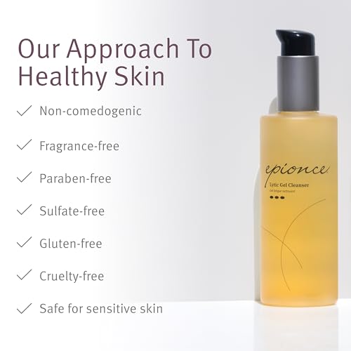Epionce Lytic Gel Cleanser – Gentle Foaming Face Wash & Makeup Remover | For Oily, Combination & Problem Skin | Acne & Oil-Control Cleanser with Willow Bark | Dermatologist Skincare