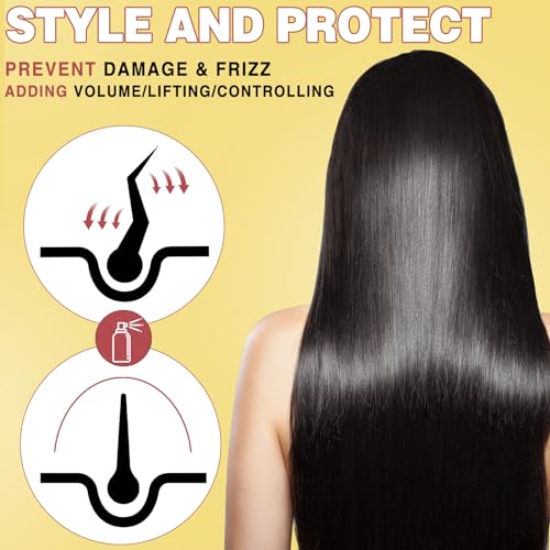 WOZUTUNT Hair Protectant, Coconut- Thermal Protector Spray, Paraben & Dye Free, Protects Heat Damage, Suitable for Daily Care