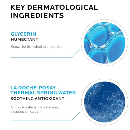 La Roche-Posay Toleriane Dermo Facial Cleanser for Face & Eyes, Gentle Face Wash and Makeup Remover, Milky Texture, Fragrance Free, Preservative Free