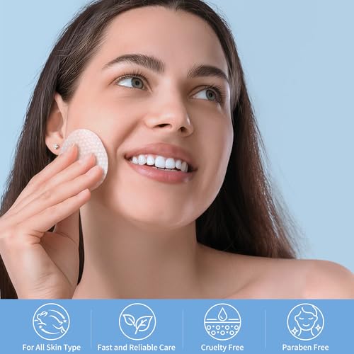 Persbeay Glycolic Acid Pads, Exfoliating Toner Pads for Facial Radiance, Dual Action Gentle Face Pad for Deep Cleaning Effect |Peels & Daily Skin Renewal |Salicylic Acid & Vitamins B3 |70 Count