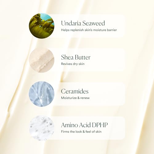 OSEA Undaria Algae™ Body Butter 6.7 oz - For Dry Skin - Ultra Hydrating Whipped Shea Butter + Ceramides - Vegan Skincare & Clean Bodycare - Thick Body Cream - For Extremely Dry Crepey Skin