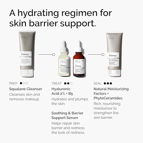 The Ordinary Soothing & Barrier Support Serum, Redness-Reducing & Hydrating Solution for Skin Barrier Recovery