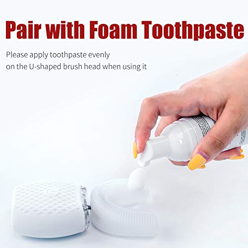 Ultrasonic Toothbrush for Adult Automatic Toothbrush 30'' Automatic Timer Wireless Charging Washable Travel Home Dual-use