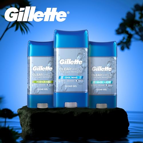 Gillette Advanced Clear Gel Antiperspirant Cool Wave 5 Pack Of 3.8 Ounce Net Wt 19 Ounce