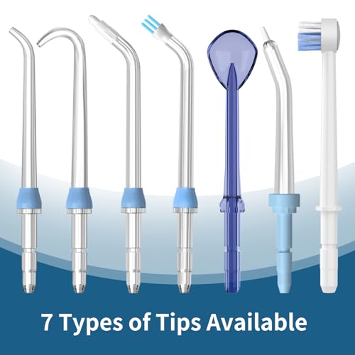 Replacement Heads for Waterpik, Replacement Picks for Water Pik Water Flosser (8 Plaque Chaser Tips + Storage Case + Travel Case)