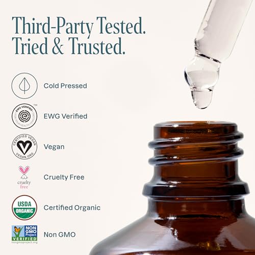 Cliganic Organic Castor Oil, 100% Pure (8oz with Eyelash Kit) - For Eyelashes, Eyebrows, Hair & Skin | Bulk, Natural Cold Pressed Unrefined Hexane-Free | DIY Carrier Oil