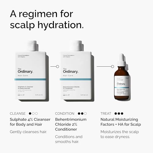 The Ordinary Hair Care Natural Moisturizing Factors + Hyaluronic Acid, Lightweight Hydrating Scalp Serum with Hyaluronic Acid and Squalane, 2 Fl Oz