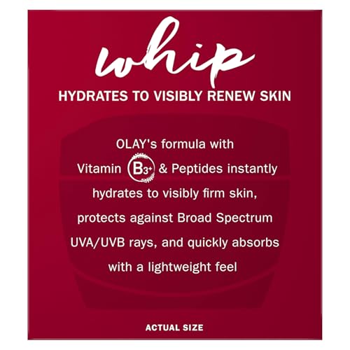 Olay Regenerist Whip Face Moisturizer Cream with Sunscreen SPF 25, 1.7 oz