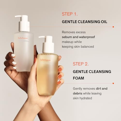 Sulwhasoo Gentle Cleansing Foam – Hydrating Daily Gel-to-Foam Facial Cleanser with Korean Herbal Ingredients Removes Makeup, Dirt & Impurities, Softens & Refreshes Skin Korean Skincare Face Wash