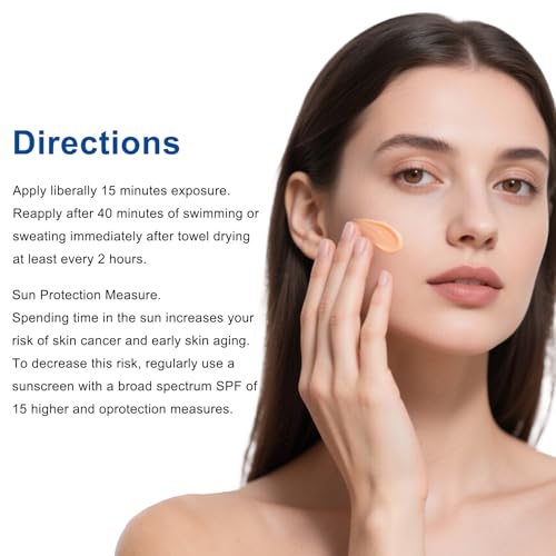 2PC Heartleaf Korean Face Sunscreen SPF 50+, Silky Moisture Sun Essence, Broad Spectrum UVA/UVB Protection, Lightweight & Non-Greasy, No White Cast, 50ml / 1.76 fl. oz.