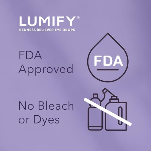 LUMIFY Eye Drops for Red Eyes, Redness Reliever for Brighter Looking Eyes, Works in 1 Minute & Lasts Up to 8 Hours, Eye Drops, 0.17 Fl Oz (5 mL)