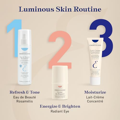 Embryolisse Lait-Crème Concentré, Multifunction Daily Face Moisturizer and Makeup Primer, Suitable for All Skin Types. French Face Cream With Shea Butter & Aloe Vera