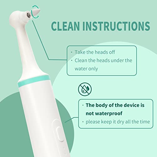 Electric Tooth Polisher, Household Electric Dental Calculus Remover with 8 Replacement Heads & 3 Adjustable Modes, Plaque Remover for Teeth, Teeth Cleaner Tools
