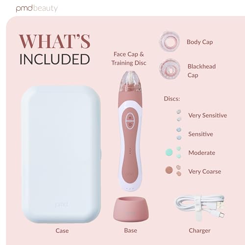 PMD Beauty Personal Microderm Elite Pro - At-Home Use, Facial Exfoliator Tool, Microdermabrasion Machine Kit for Face and Body Skincare