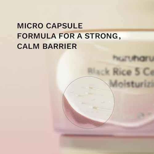 HARUHARU wonder Black Rice 5 Ceramide Barrier Moisturizing Cream, Daily Skin Barrier Care, Long-Lasting Hydration, Soothing & Nourishing, Ceramide Capsules, Korean Skincare, 1.69 fl.oz