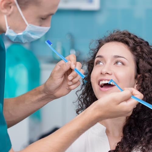 9-in-1 Orthodontic Oral Care Kit with Case – Toothbrush, End Tuft Toothbrush, 5 Interdental Brushes, Dental Floss, Dental Wax – Portable Hygiene Set for Braces and Daily and Travel Use (Blue)