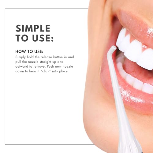 Replacement Tips for Poseidon & Professional Oral Irrigator by ToiletTree Products. Twin Pack