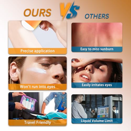 Reef Safe Sunscreen Stick SPF 50+ Broad Spectrum UVA/UVB Protection Water Resistant 80 Min Face & Body with Ceramides & Squalane Travel Size Sunscreen 0.63oz/18g (1 Pack)