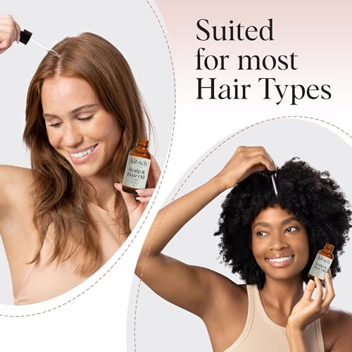 Kitsch Rosemary Oil for Hair Growth – Pre-Wash Hair Oil with Castor, Biotin, Jojoba – Hair Care, Adds Shine, Strengthens Roots, Scalp Treatment | Ideal Gifts for Women – Lavender Scent, 60mL