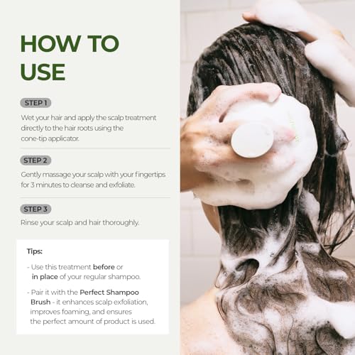 STEAMBASE Tea Tree Scalp Treatment | Purifies and Exfoliates Oily Scalp | Natural BHA & Tea Tree | Removes Odor & Buildup | Hypoallergenic Exfoliator, 8.42 fl oz