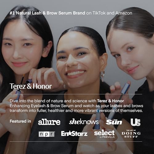 Terez & Honor Advanced Enhancing Eyelash and Eyebrow Serum (Lash Brow Serum Duo Pack)