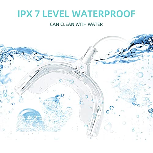 Teeth Whitening Accelerator Light, 32x Blue LED Light Mouth Tray Teeth Whitening Enhancer Light Trays Connected with iPhone/Android/USB for Home Use