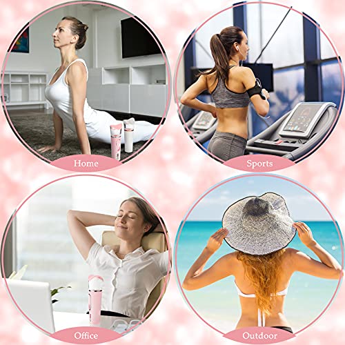 2 Pieces Handy Nano Mist Sprayer with Skin Analyzer Moisture Tester Portable Nano Facial Mister Face Steamer Atomization Mini Eyelash Extensions USB Rechargeable Moisturizing & Hydration for Skin Care