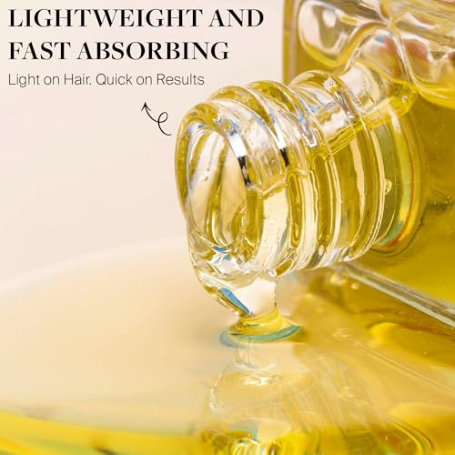 Voir Haircare Luxury Hair Oil - Deep Hydration for Dry, Damaged Hair - Smooths Frizz, Adds Shine & Locks in Moisture - Lightweight with Rosehip, Sunflower & Jojoba Oils, Mood-Enhancing Scent (2 Fl Oz)