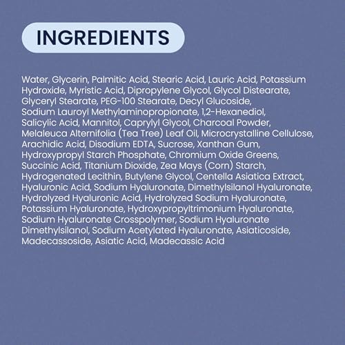 Pore Deeptox Cleansing Foam, Black Charcoal + BHA & Succinic Acid, One-Step Pore-Purifying Cleanser, 10-Weight Hyaluronic, 4.06 fl oz (120 mL) | Korean Face Wash for Oily & Sensitive Skin