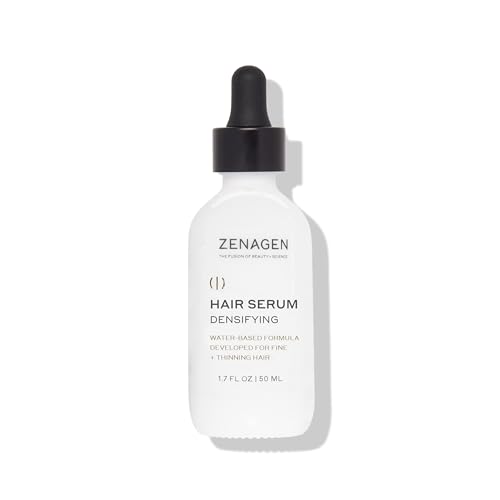 ZENAGEN Densifying Hair Serum for Fine + Thinning Hair | Boosts Hair Density, Strengthens & Nourishes Hair Follicles, Non-Greasy Water-Based Formula, Plant-Based, Vegan, All Hair Types