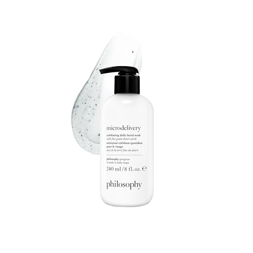 philosophy microdelivery exfoliating daily facial wash - with fine grain desert earth & gentle amino acids - scrubs away impurities & dead skin cells to alleviate dryness and rough texture