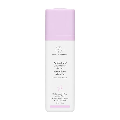 Drunk Elephant Amino Rain Glasswater Serum - 30 ml/1 fl oz - Clean Clinical Skincare - Cruelty-Free - Dermatologist-Tested - Free of Essential Oils, Silicones, and Fragrance