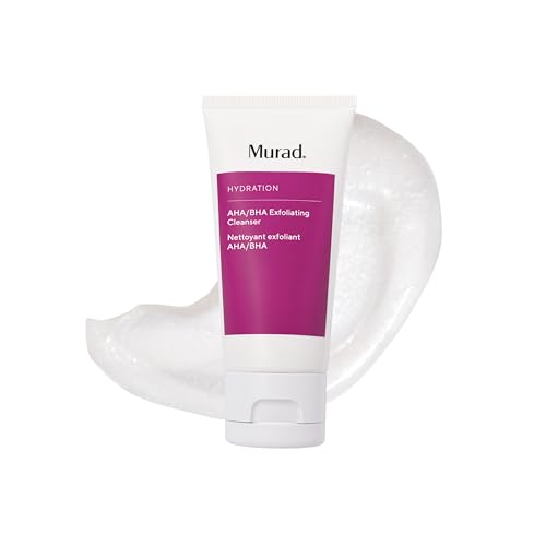 Murad AHA/BHA Exfoliating Cleanser - Triple-Action Cleansing Exfoliator with Salicylic, Lactic, & Glycolic Acids - Creamy Face Wash Removes Dull, Dry Skin for Smoother, Softer Skin